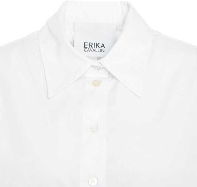 Bluze Erika Cavallini Tailored blouse Gemma White Femei (BM 19033399) 5