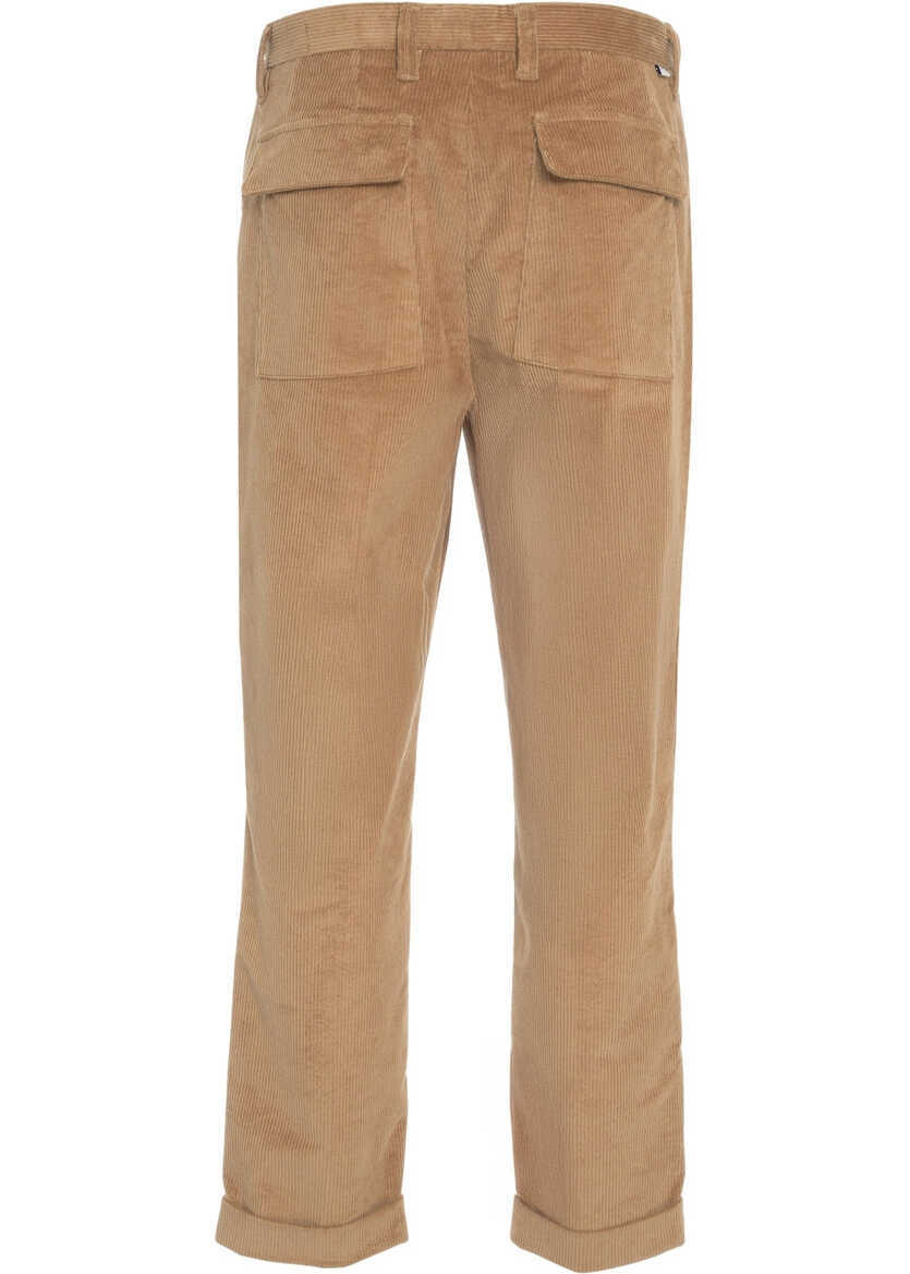 Pantaloni casual Paolo Pecora Corduroy pants Brown Barbati (BM 19033423) 4