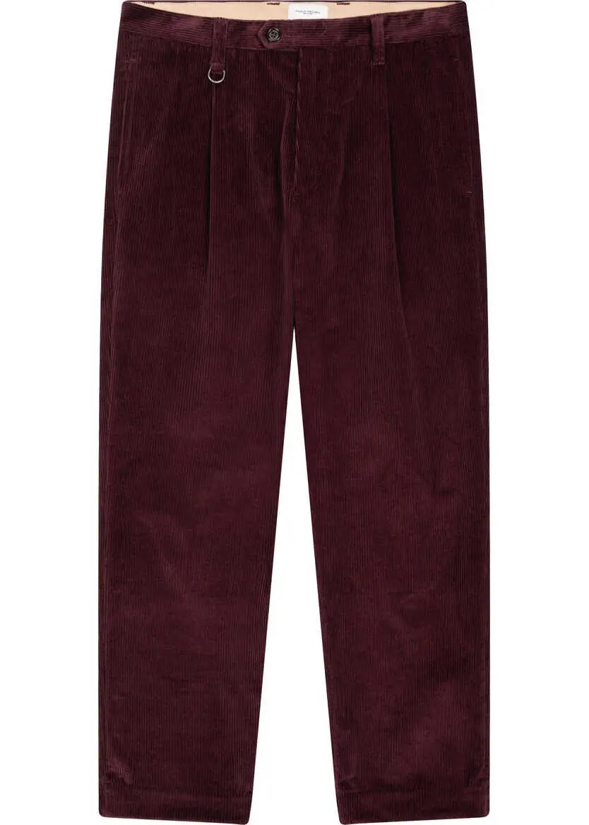 Pantaloni casual Paolo Pecora Corduroy pants Red Barbati (BM 19033423) 2