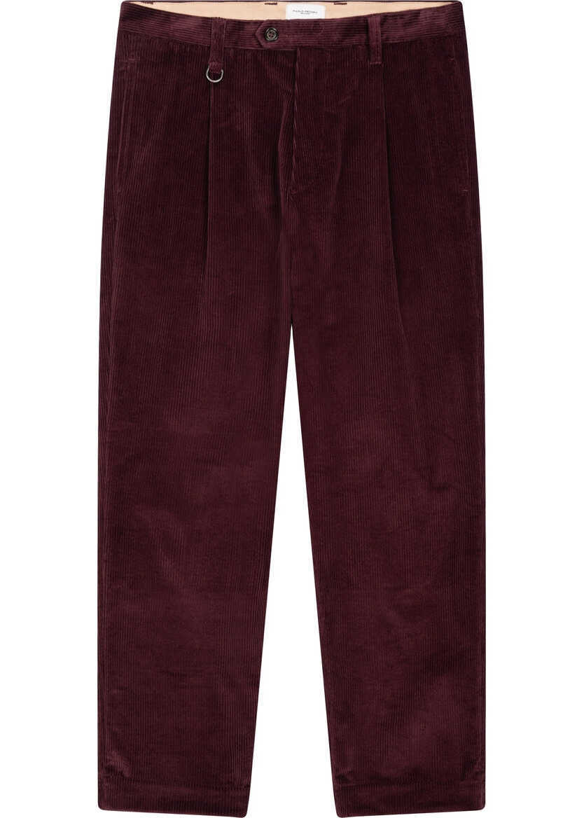 Pantaloni casual Paolo Pecora Corduroy pants Red Barbati (BM 19033423) 1