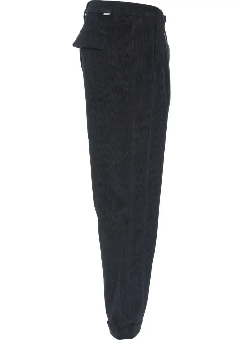 Pantaloni casual Paolo Pecora Corduroy pants Blue Barbati (BM 19033423) 3