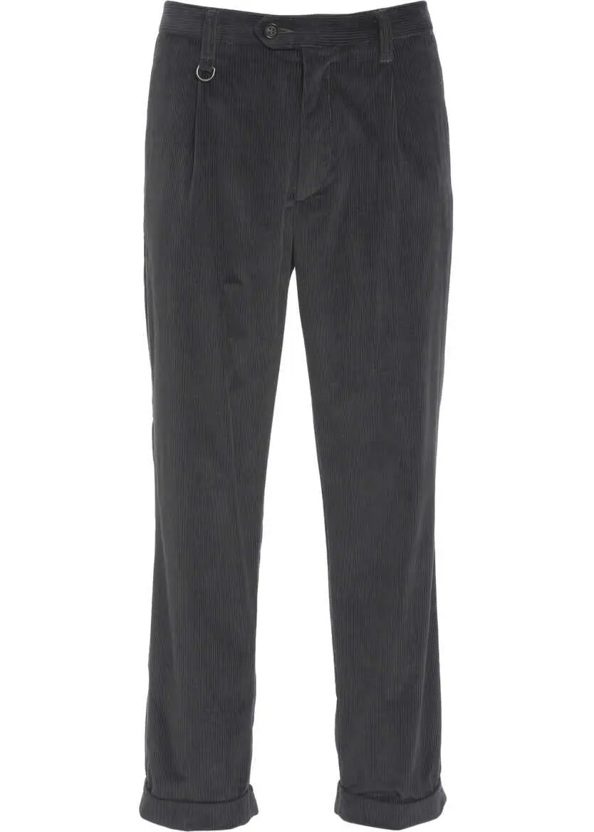 Pantaloni casual Paolo Pecora Corduroy pants Grey Barbati (BM 19033423) 2