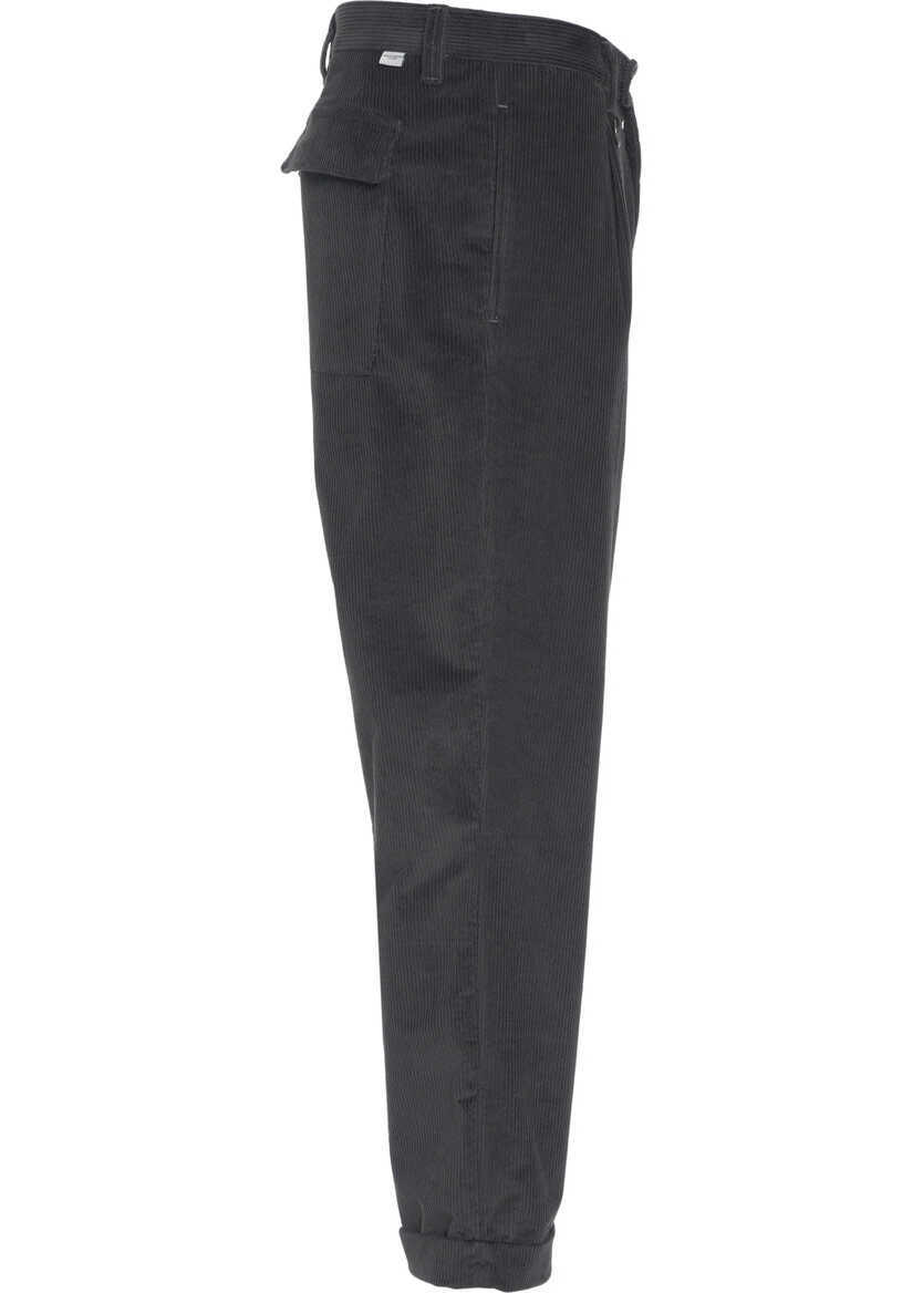 Pantaloni casual Paolo Pecora Corduroy pants Grey Barbati (BM 19033423) 3