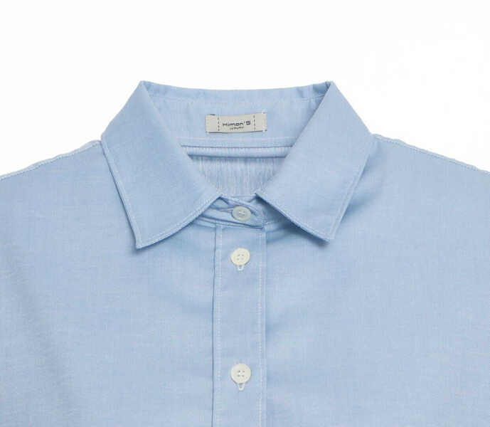 Bluze Himons Cropped blouse Blue Femei (BM 19033438) 5