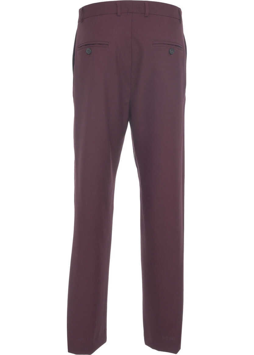 Pantaloni casual AMARANTO Chino pants Purple Barbati (BM 19033441) 4