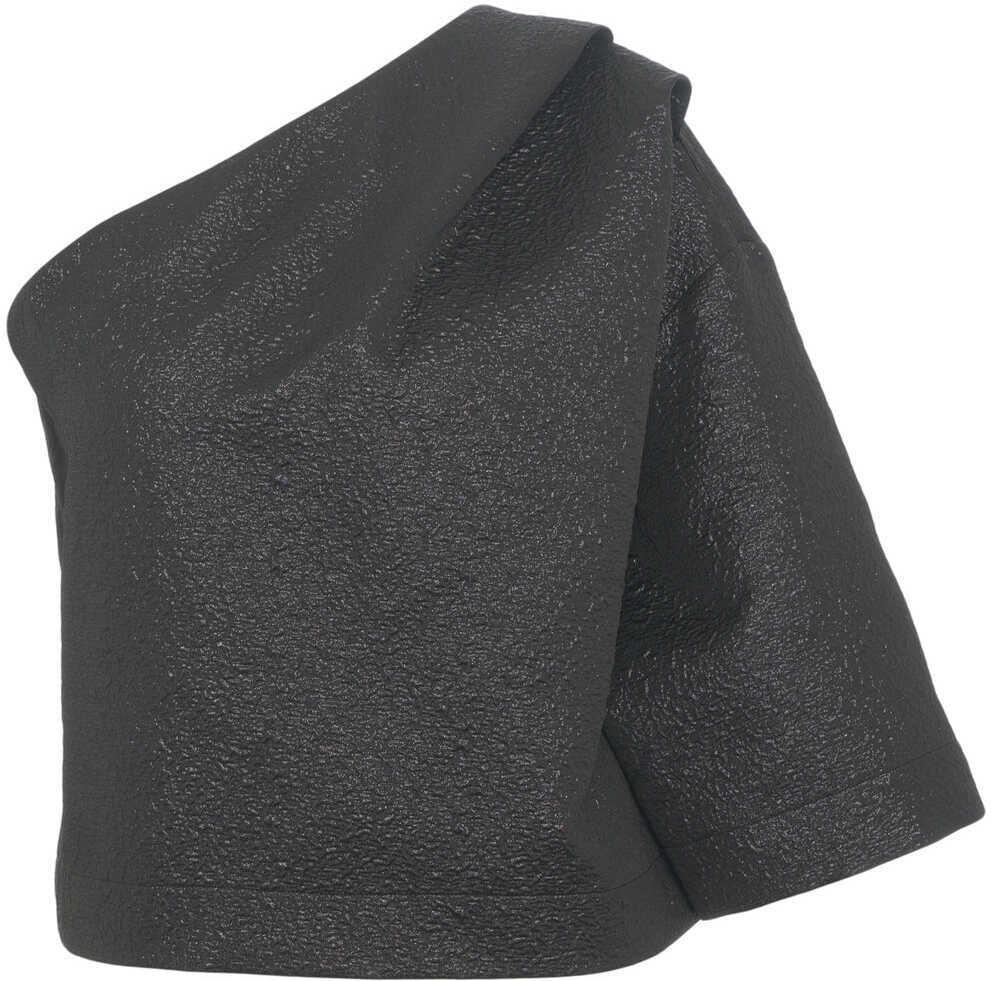 Maiouri 8PM One-shoulder top Jacintha Black Femei (BM 19033447) 2