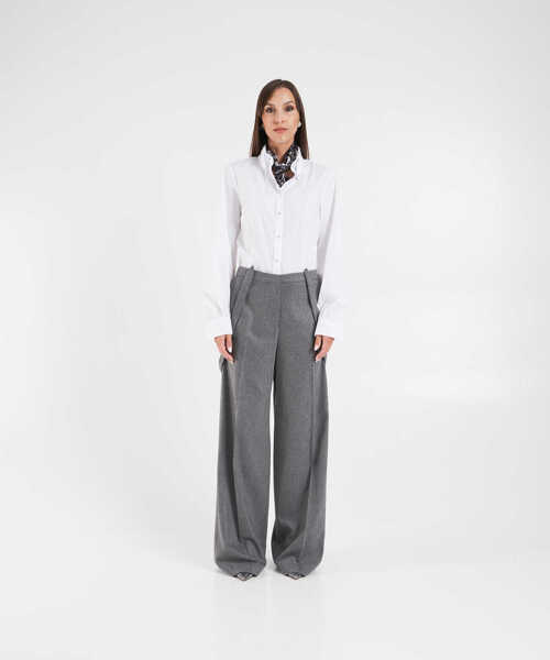 Bluze Himons Blouse with button-down collar White Femei (BM 19033456) 3