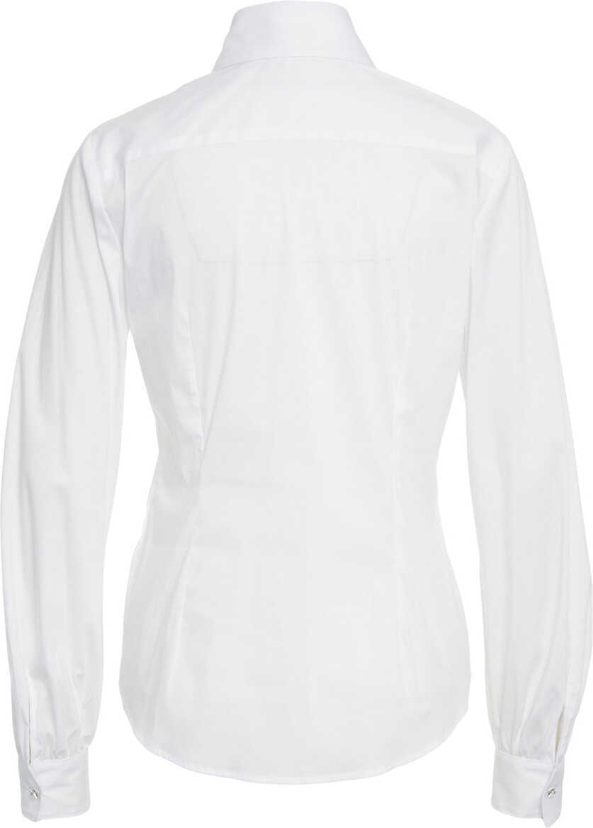 Bluze Himons Blouse with button-down collar White Femei (BM 19033456) 4