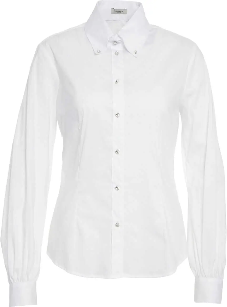 Bluze Himons Blouse with button-down collar White Femei (BM 19033456) 1