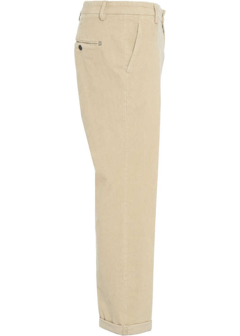 Pantaloni casual Dondup Chino pants Gaubert Beige Barbati (BM 19033465) 4