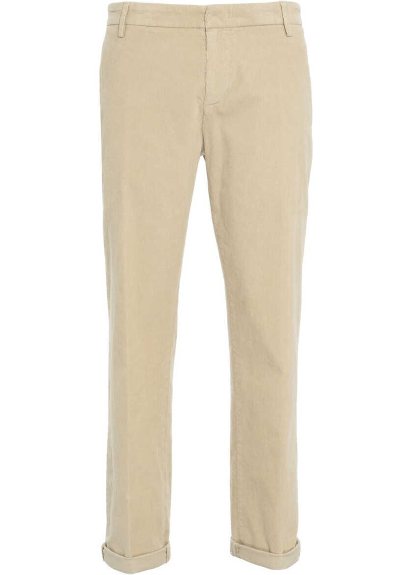 Pantaloni casual Dondup Chino pants Gaubert Beige Barbati (BM 19033465) 6