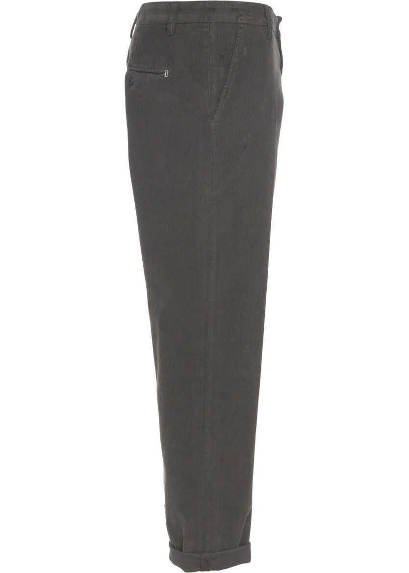 Pantaloni casual Dondup Chino pants Gaubert Grey Barbati (BM 19033465) 4