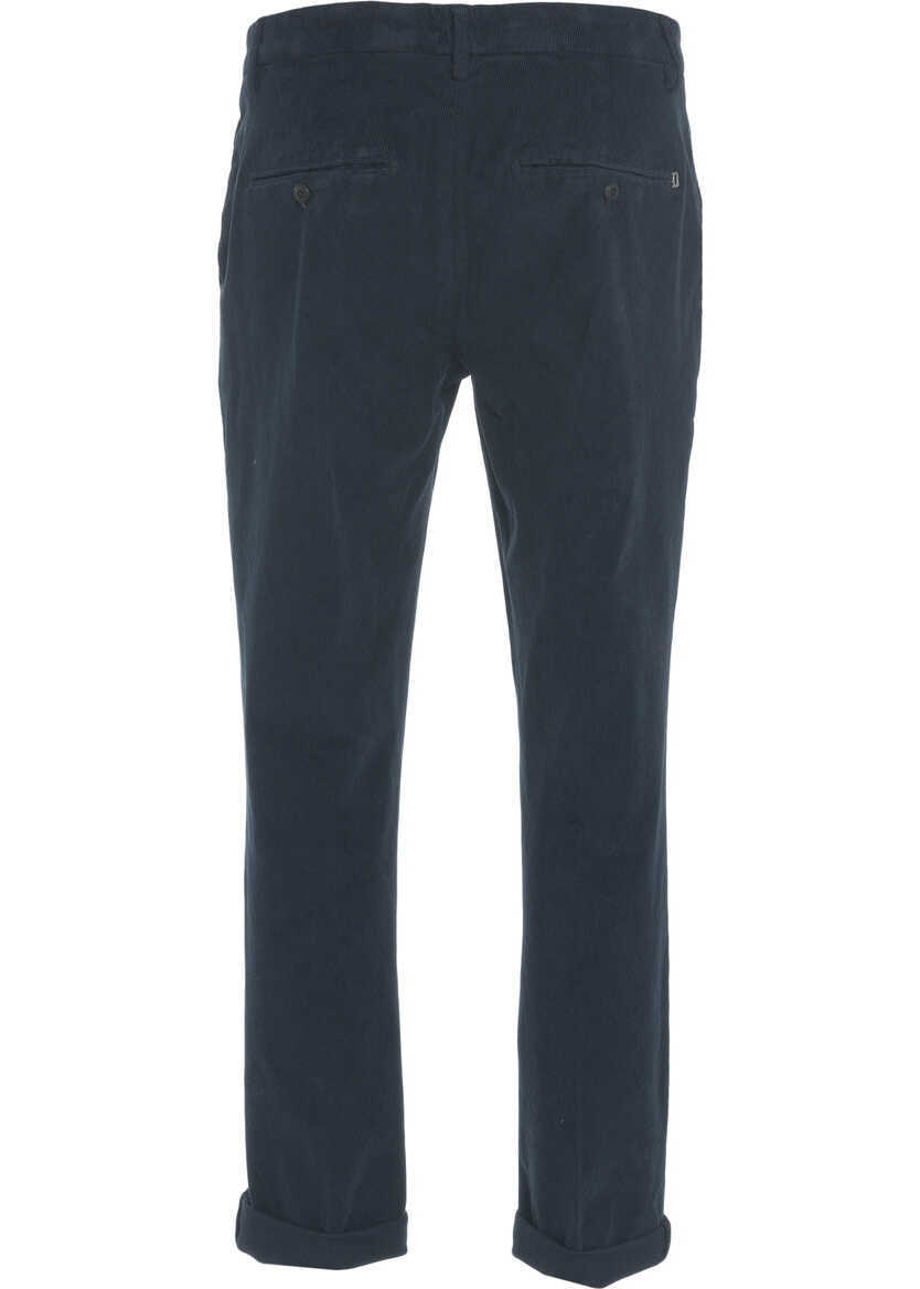 Pantaloni casual Dondup Chino pants Gaubert Blue Barbati (BM 19033468) 4