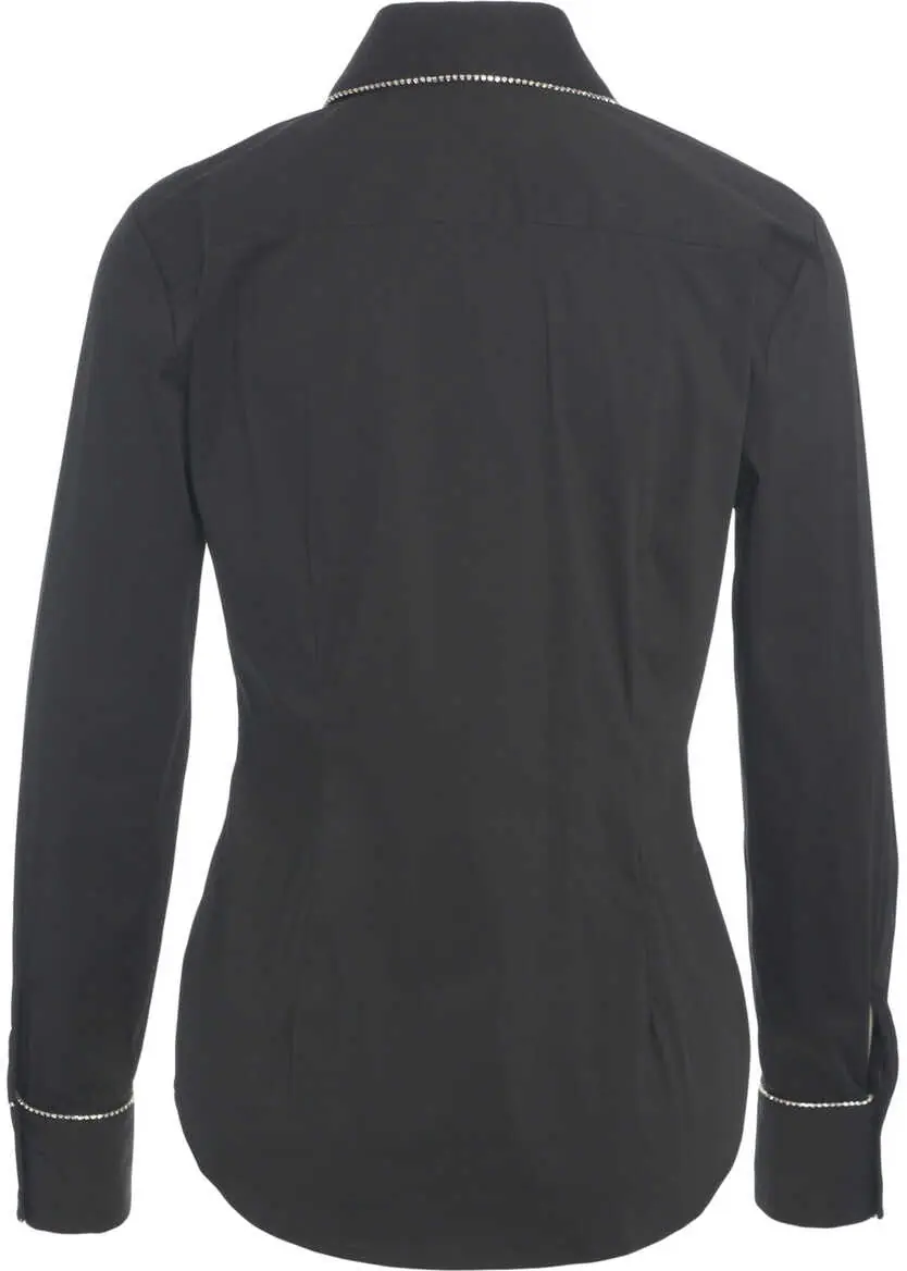 Bluze Himons Blouse with rhinestone applique Black Femei (BM 19033474) 3