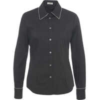 Bluze Blouse with rhinestone applique Femei