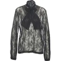 Bluze Lace blouse with bow collar Femei