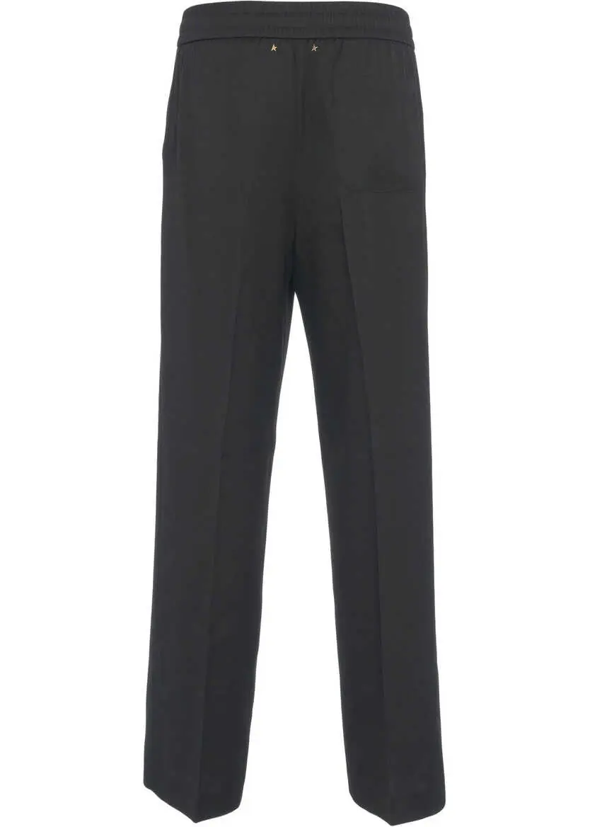 Pantaloni casual Golden Goose Pants with elastic waistband Black Barbati (BM 19033489) 5