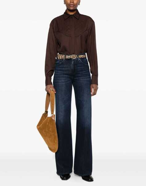 Bluze Golden Goose Blouse with quilted details Brown Femei (BM 19033492) 2