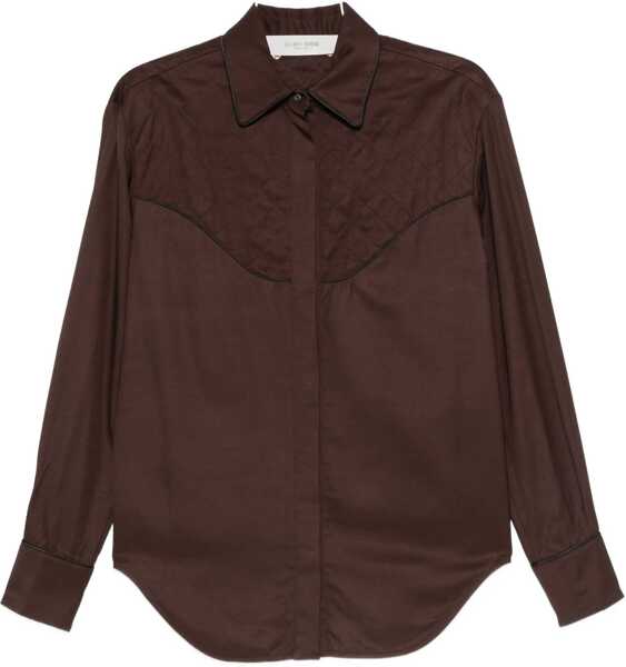 Bluze Golden Goose Blouse with quilted details Brown Femei (BM 19033492) 1