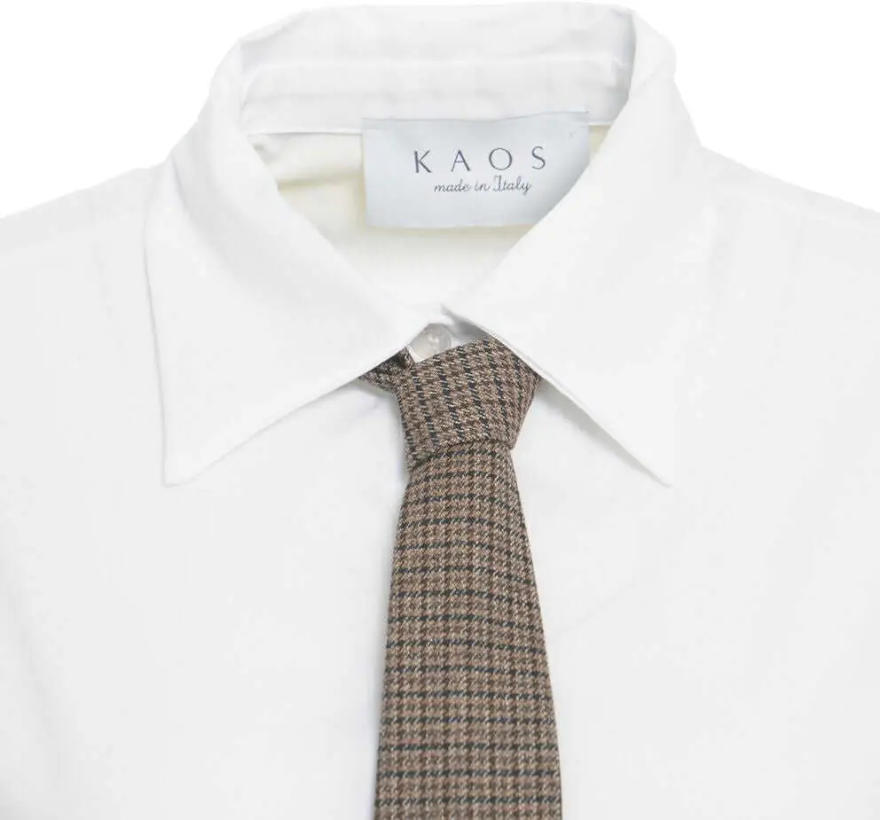 Bluze Kaos Blouse with tie White Femei (BM 19033507) 5