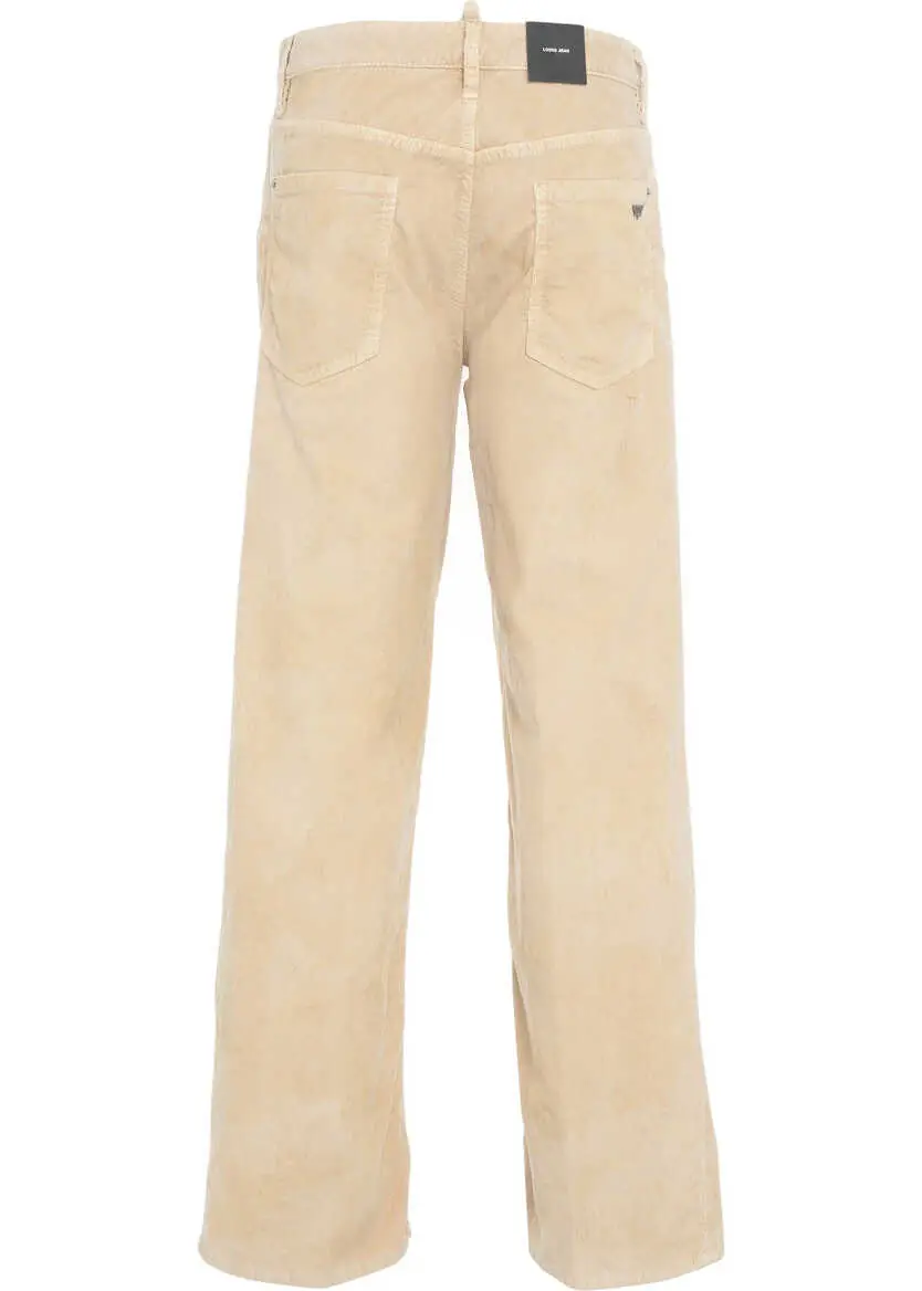 Pantaloni casual DSQUARED2 Corduroy pants Loose Beige Barbati (BM 19033510) 5