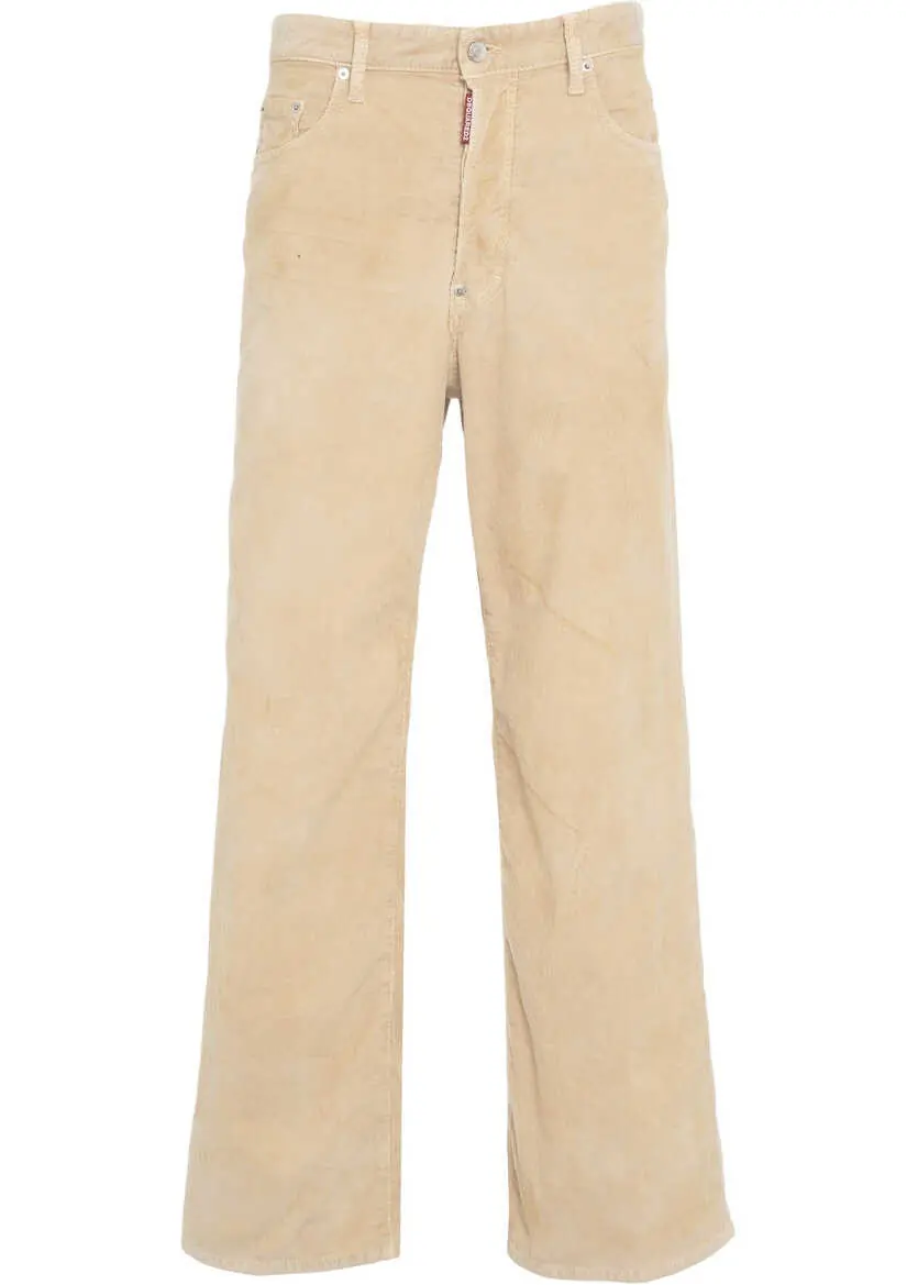 Pantaloni casual DSQUARED2 Corduroy pants Loose Beige Barbati (BM 19033510) 6