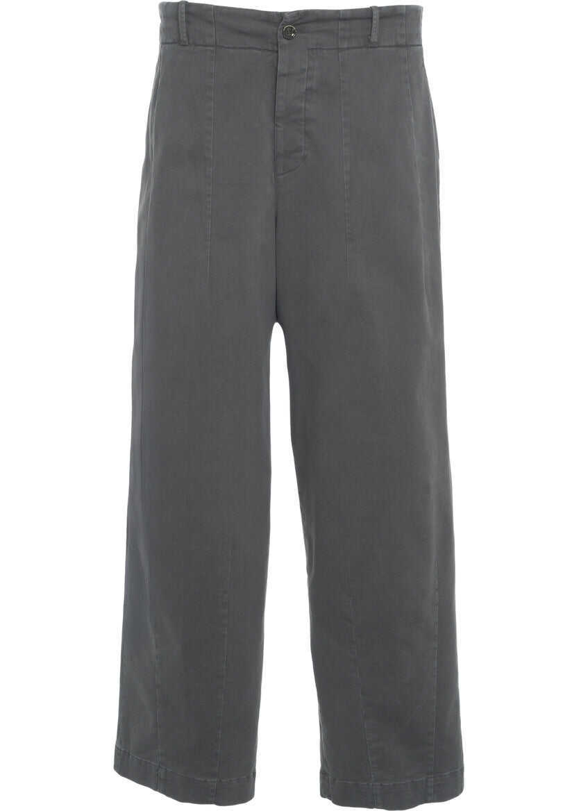 Pantaloni casual Nine in the morning Wide leg pants Grey Barbati (BM 19033513) 2