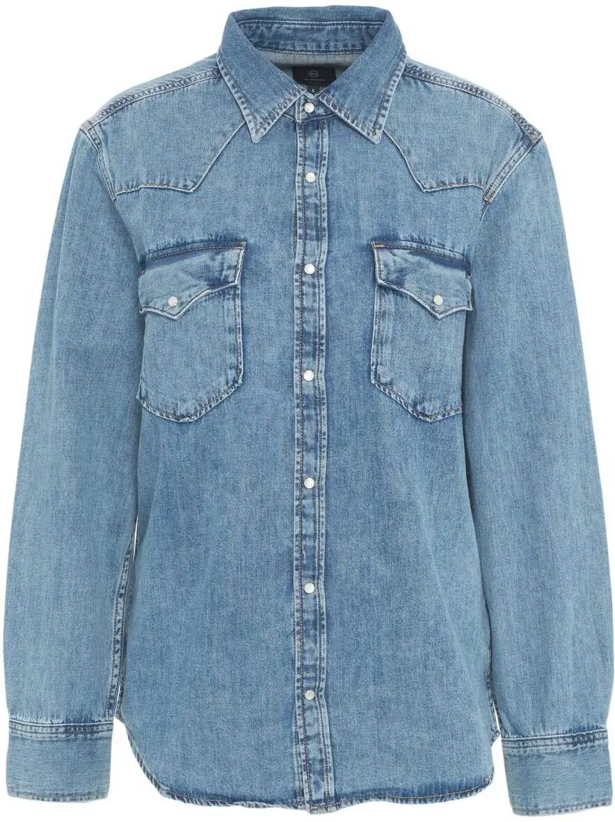 Bluze Ag Jeans Denim blouse Blue Femei (BM 19033519) 6