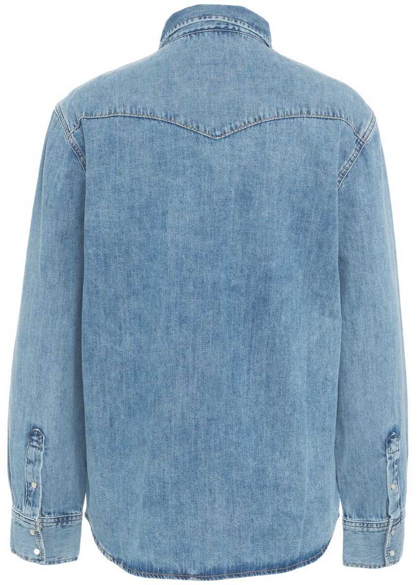 Bluze Ag Jeans Denim blouse Blue Femei (BM 19033519) 8