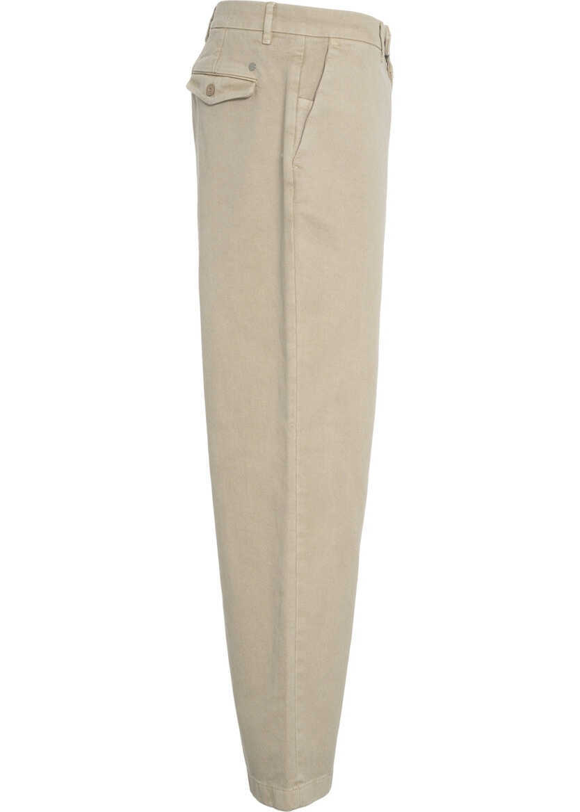 Pantaloni casual CLOSED Wide leg pants Beige Barbati (BM 19033522) 3