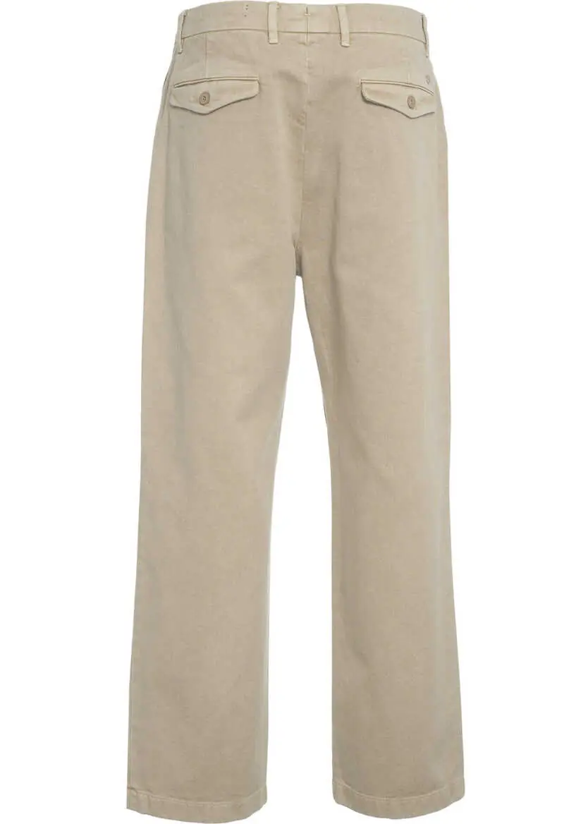 Pantaloni casual CLOSED Wide leg pants Beige Barbati (BM 19033522) 4