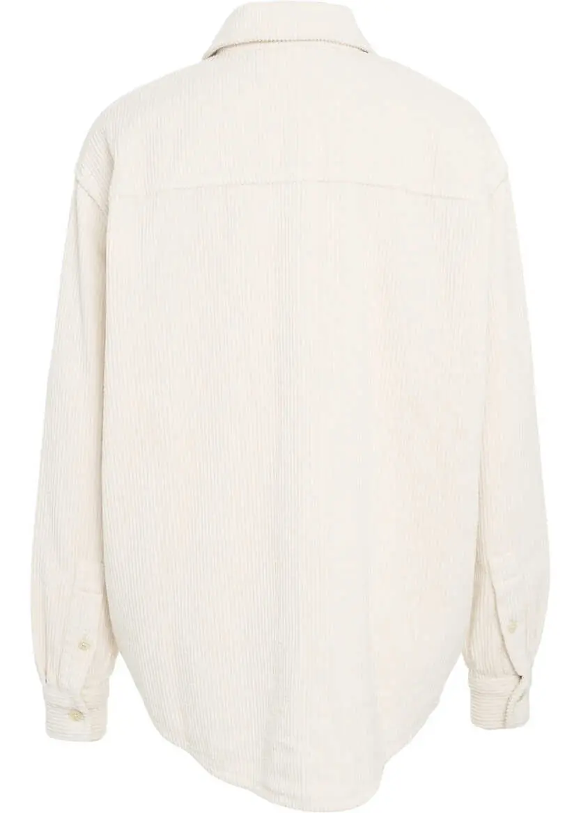 Bluze elegante American Vintage Corduroy shirt Padow White Femei (BM 19033531) 7