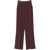 Elisabetta Franchi Wide trousers with pleats Red
