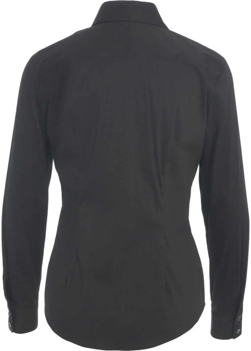 Bluze Himons Blouse with ruffles Black Femei (BM 19033558) 3