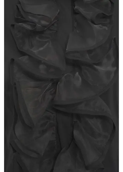 Bluze Himons Blouse with ruffles Black Femei (BM 19033558) 4