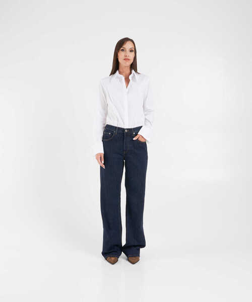 Bluze Himons Blouse with tulle ruffle White Femei (BM 19033561) 3