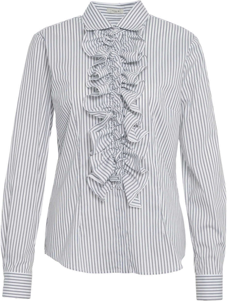 Bluze Himons Blouse with ruffle details White Femei (BM 19033573) 2