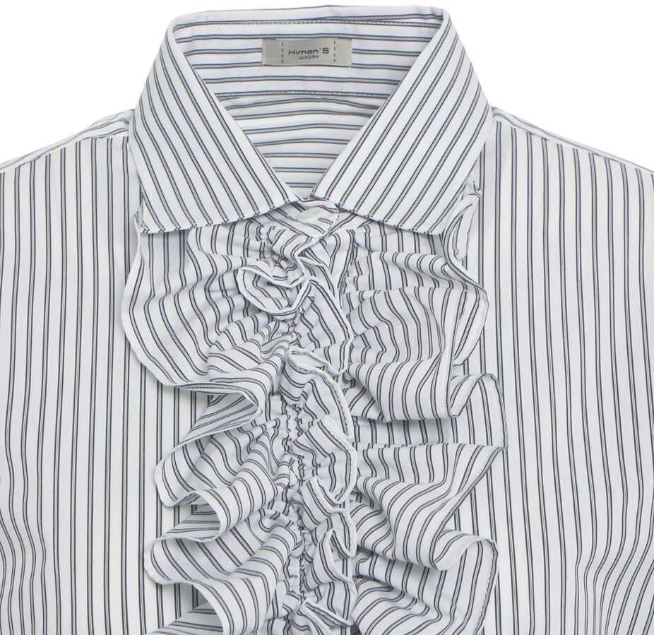 Bluze Himons Blouse with ruffle details White Femei (BM 19033573) 5