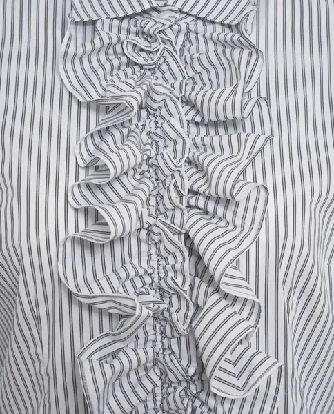 Bluze Himons Blouse with ruffle details White Femei (BM 19033573) 6