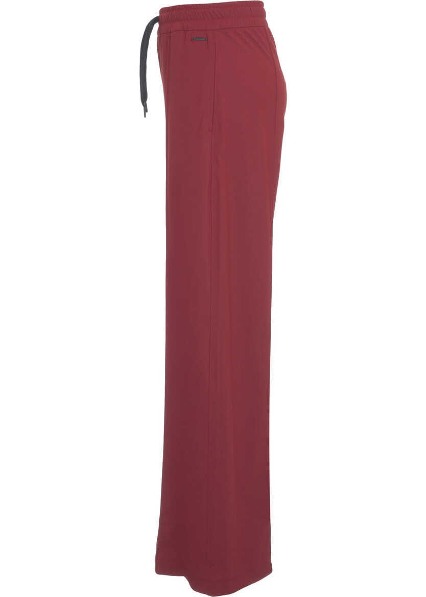 Pantaloni casual AlphaTauri Palazzo pants Red Femei (BM 19033582) 3