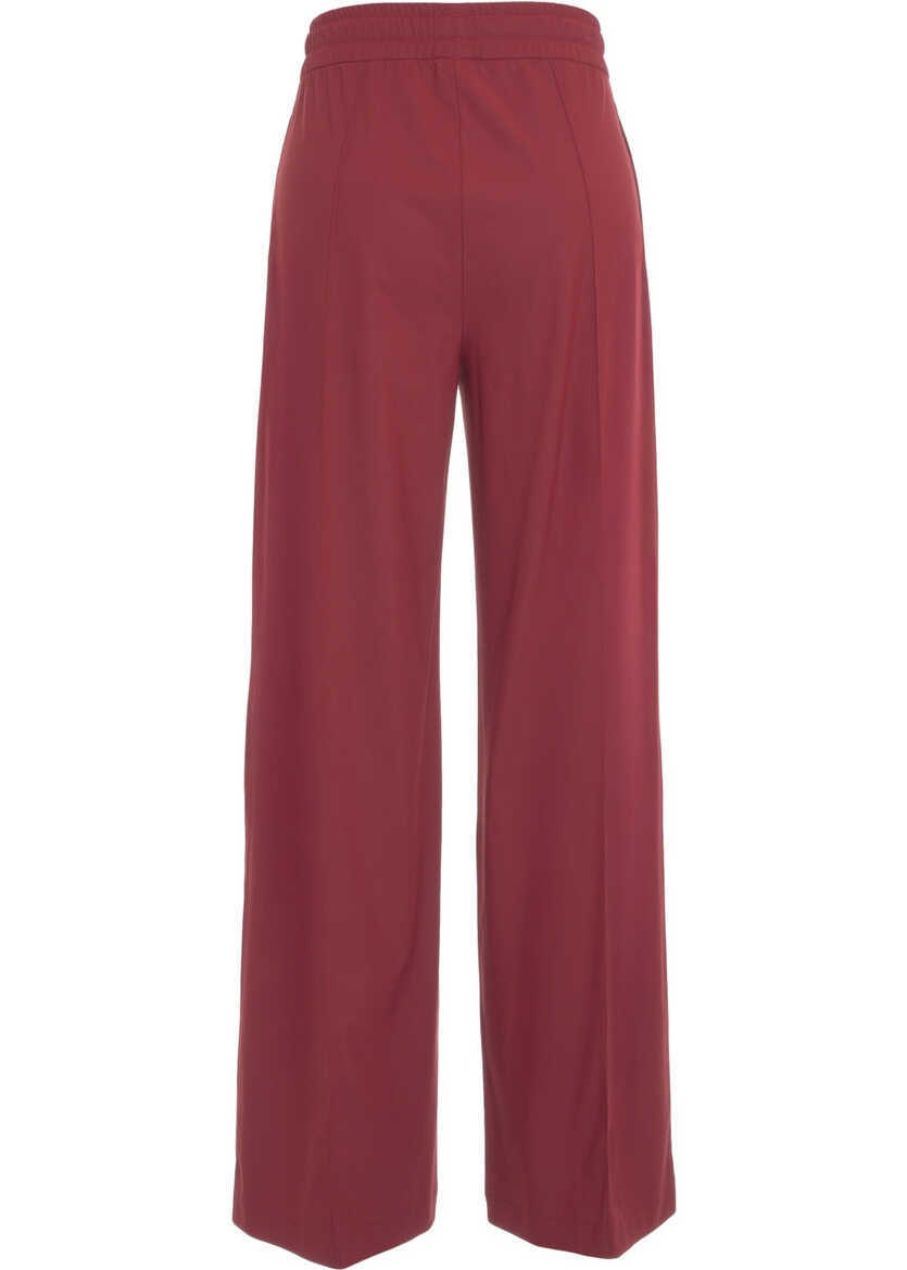 Pantaloni casual AlphaTauri Palazzo pants Red Femei (BM 19033582) 4