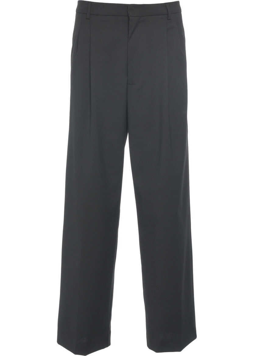 Pantaloni casual AMARANTO Straight leg pants Black Barbati (BM 19033606) 2
