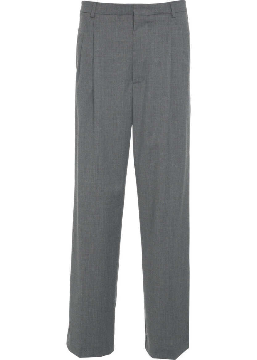 Pantaloni casual AMARANTO Straight leg pants Grey Barbati (BM 19033606) 2