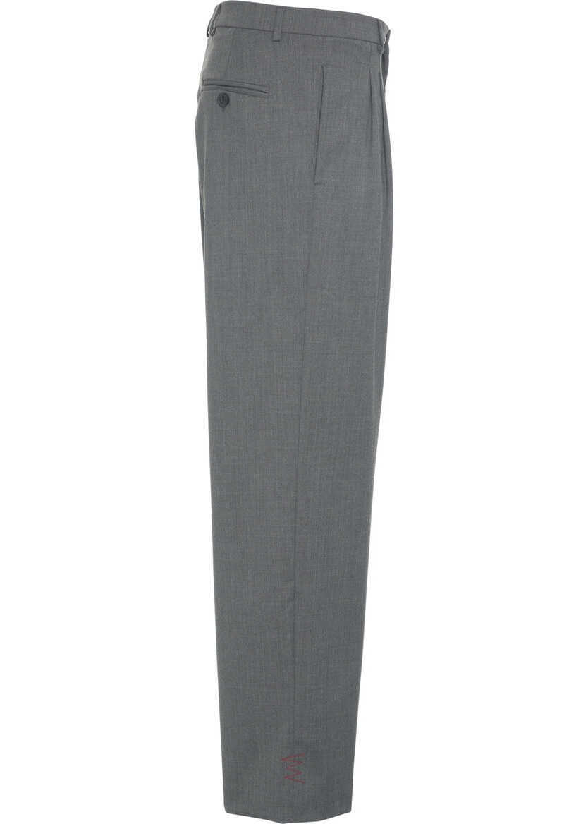Pantaloni casual AMARANTO Straight leg pants Grey Barbati (BM 19033606) 3