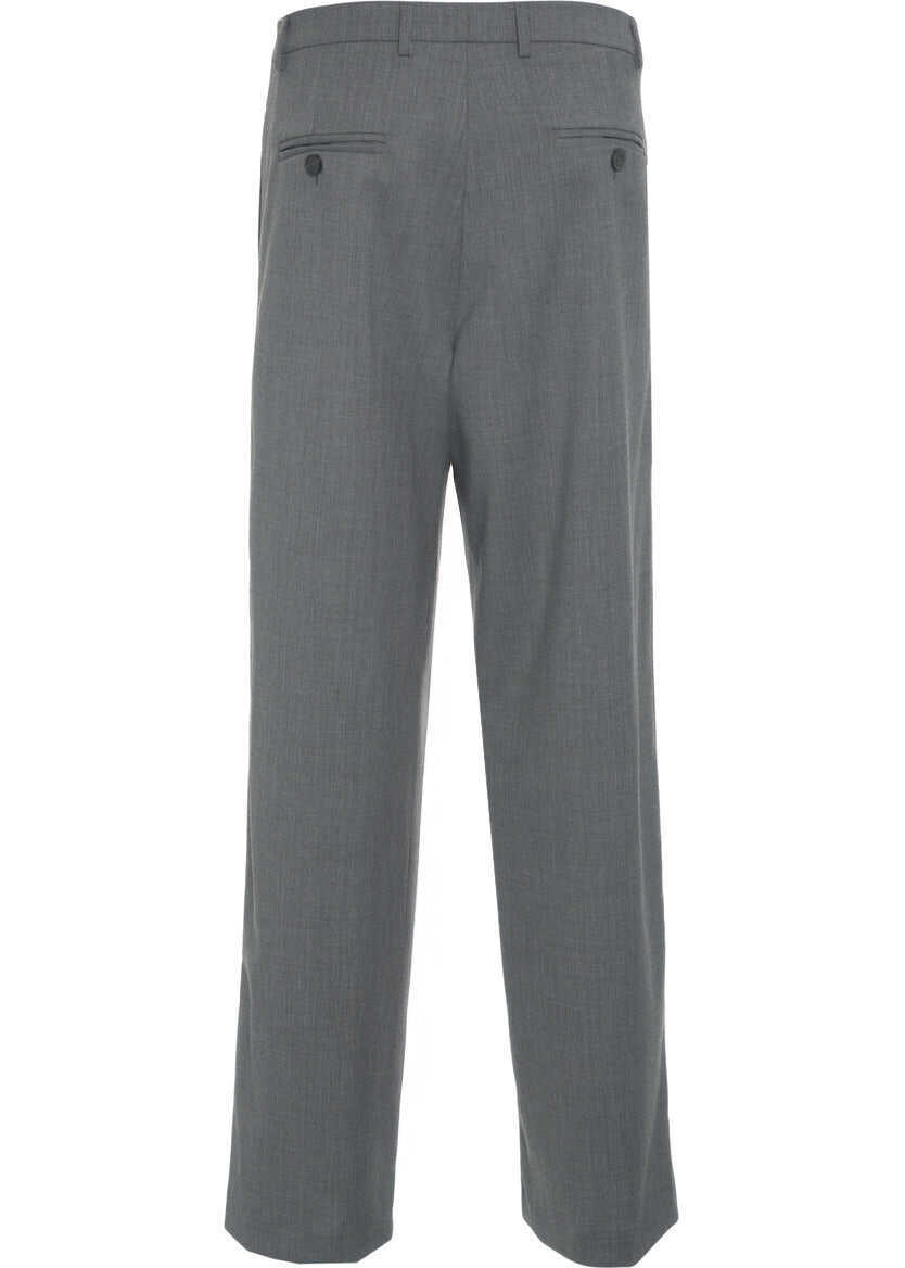 Pantaloni casual AMARANTO Straight leg pants Grey Barbati (BM 19033606) 4