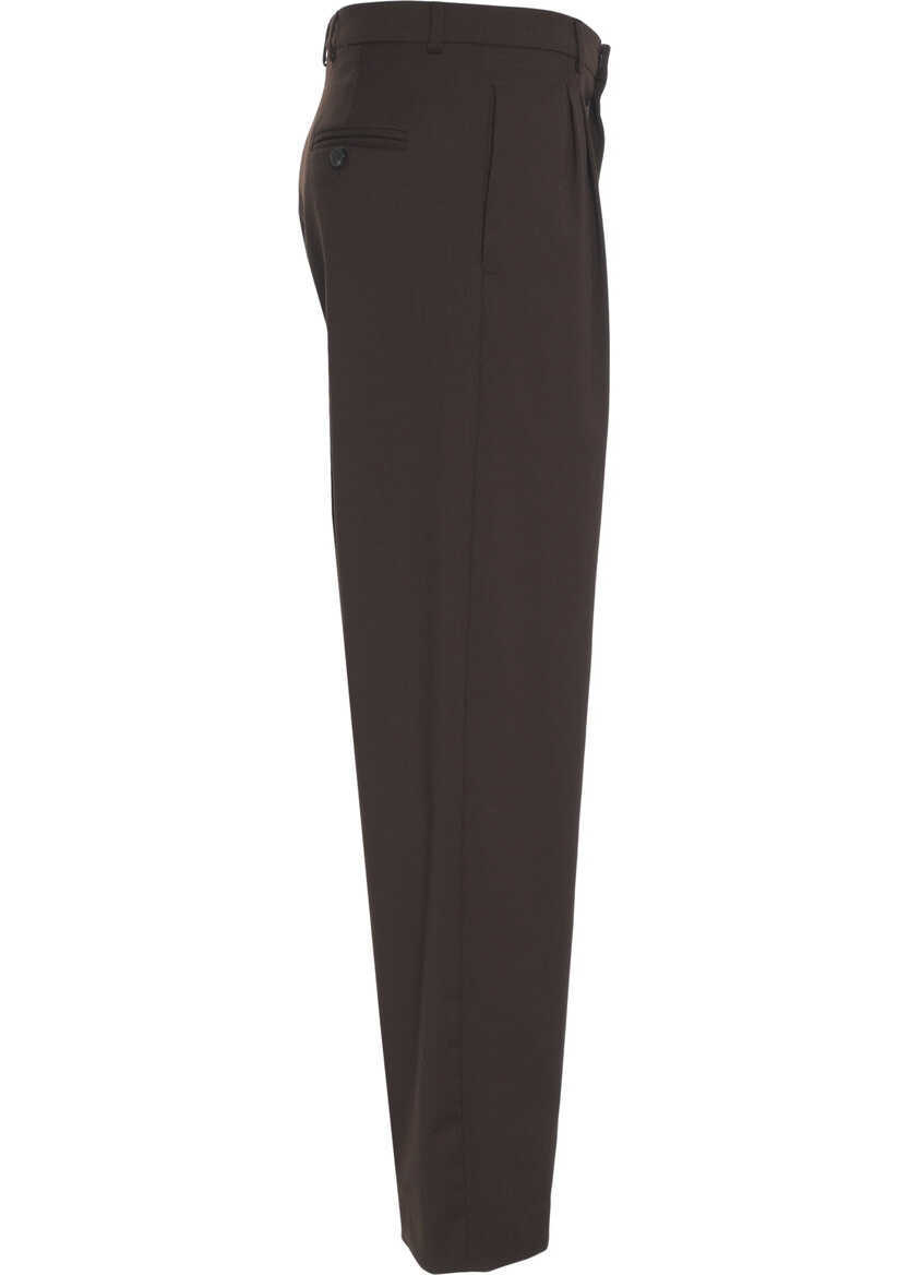 Pantaloni casual AMARANTO Straight leg pants Brown Barbati (BM 19033606) 4