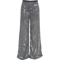 Pantaloni casual Palazzo trousers with sequins Femei