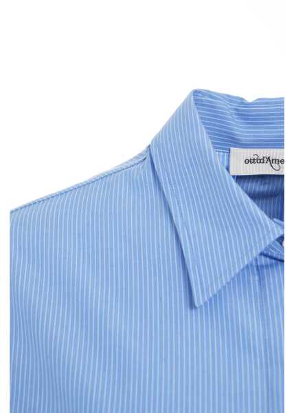 Bluze Otto d ame Striped blouse with waist belt Blue Femei (BM 19033630) 5
