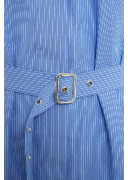 Bluze Otto d ame Striped blouse with waist belt Blue Femei (BM 19033630) 6