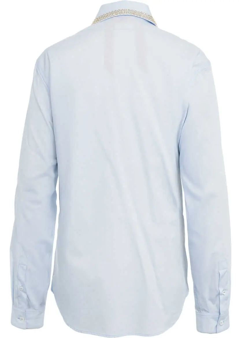 Bluze N21 Blouse with strass application Blue Femei (BM 19033633) 8